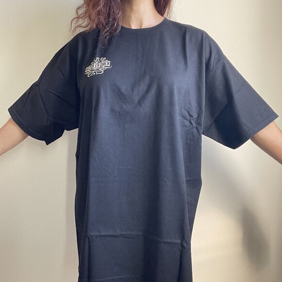 Men's Kicking Ass Biker Skull graphic print Black Tee - X-Large - Picture 4 of 5